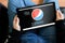 Bordeaux , Aquitaine / France - 11 30 2019 : Pepsi cola sign logo screen Website Tablet PepsiCo us multinational corporation