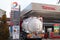 Bordeaux , Aquitaine / France - 12 04 2019 : Total tanker logo truck filled the petrol station sign store