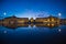 Bordeaux, France, Illuminated Reflection In Water At Place De La