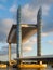 BORDEAUX, GIRONDE/FRANCE - SEPTEMBER 18 : New Lift Bridge Jacques Chaban-Delmas Spanning the River Garonne at Bordeaux on