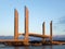 BORDEAUX, GIRONDE/FRANCE - SEPTEMBER 18 : New Lift Bridge Jacques Chaban-Delmas Spanning the River Garonne at Bordeaux on