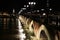 Bordeaux pont de pierre old stony bridge at night