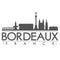 Bordeaux Silhouette Design City Vector Art