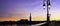 Bordeaux sunset panoramic view. Bordeaux is a port city on the Garonne river in Southwestern France