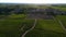 Bordeaux vineyards, Saint-Emilion, in Aquitaine area of the Gironde department, France, Europe, Aerial View