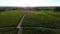 Bordeaux vineyards, Saint-Emilion, in Aquitaine area of the Gironde department, France, Europe, Aerial View