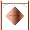Border Design Element copper signboard