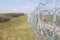 Border fence between Rastina Serbia & Bacsszentgyorgy Hungary.