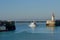 Border Force vessel leaving the Ramsgate Harbour.