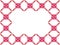 Border frame pinkish simple squere repetitive ethnic pattern
