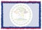 Border made with Belize national flag