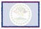 Border made with Belize national flag