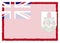 Border made with Bermuda national flag
