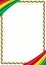 Border made with Guyana national colors