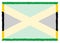 Border made with Jamaica national flag