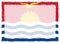 Border made with Kiribati national flag