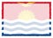 Border made with Kiribati national flag