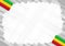 Border made with Mali national colors