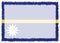 Border made with Nauru national flag