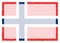 Border made with Norway national flag