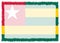 Border made with Togo national flag