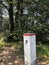 Border marker (border signpost, border stone) on the state boundary in Poland