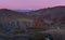 Border Of Mongolia And Russia,Kokorya Valley: Numerous Outcrops Of Red And Color Clay With South Chuysky Ridge At Background. Fant