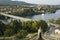 Border river, bridge, between Portugal and Spain