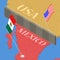 Border Wall Between Mexico and The United States Concept 3d Isometric View. Vector