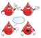 Bored blood drop set