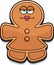 Bored Cartoon Gingerbread Woman