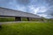 Borg - June 15, 2018: Replica of the Longhouse in the Lofotr Viking Museum at the town of Borg in the Lofoten Islands, Norway