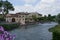 Borghetto, Italy - July 1, 2023 - the beautiful village of Borghetto near Valeggio sul Mincio. Province of Verona, Veneto, Italy