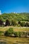 Borgo Valsugana with the River Brenta and Castel Telvana - Trentino Italy