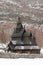 The Borgund Stave Church in winter.