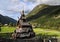 Borgund stave wooden church in Norway