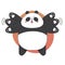 Boring cute angry panda cartoon style. Vector hand drawn illustration.