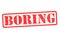 BORING Rubber Stamp