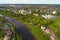 Borisoglebsky Monastery aerial photography. Torzhok