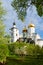 Borisoglebsky monastery, Dmitrov. Borisoglebsky Cathedral and the chapel of the Holy Spirit.