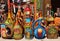 Borjomi, Georgia: Decorative ceramic jugs with vine - traditional Georgian souvenirs