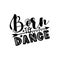 Born To Dance- Positive saying with arrow symbol.