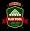 Born to Play Pool Emblem