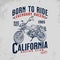 Born to ride legendary racers, Motorcycle t-shirt design