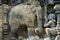 Borobudur temple ancient wall art elephant