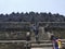 Borobudur temple building Many visitors come