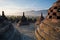 Borobudur Temple Morning Sunrise