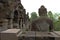 Borobudur temple stupas near Yogyakarta,