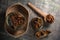 Borojo fruit in a wooden bowl