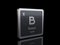 Boron B, element symbol from periodic table series